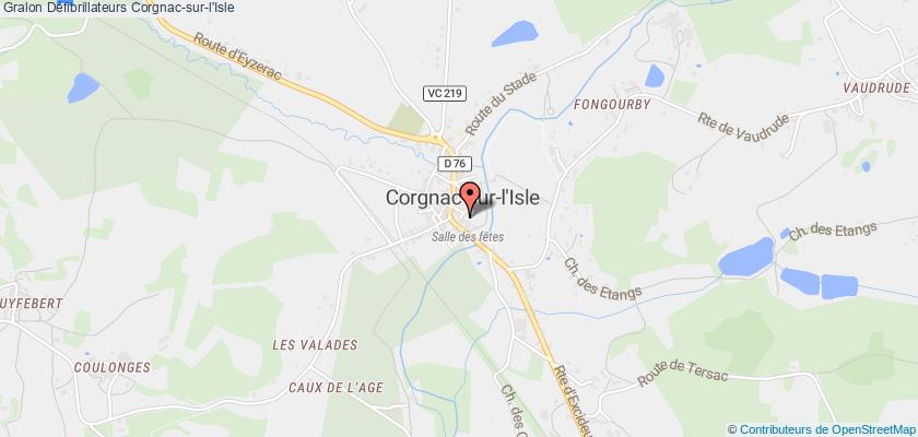 plan défibrillateurs Corgnac-sur-l'Isle