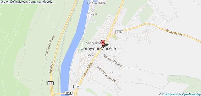 plan défibrillateurs Corny-sur-Moselle