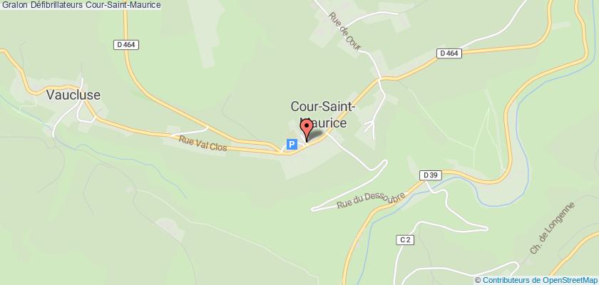 plan défibrillateurs Cour-Saint-Maurice