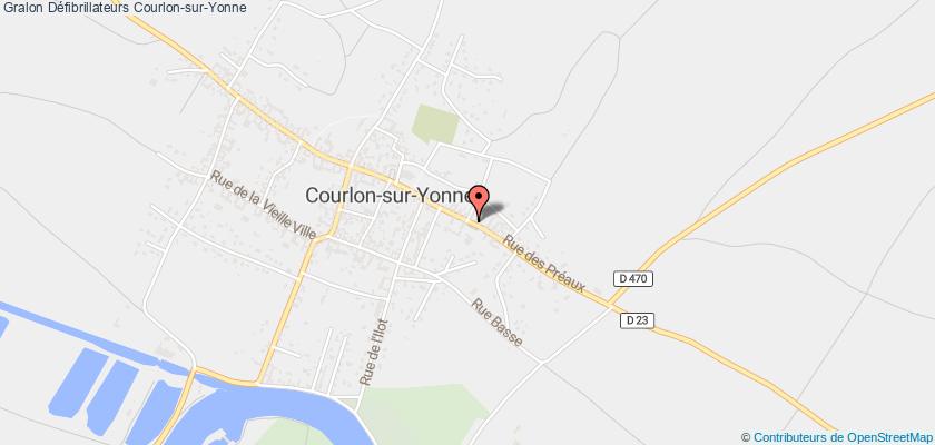 plan défibrillateurs Courlon-sur-Yonne