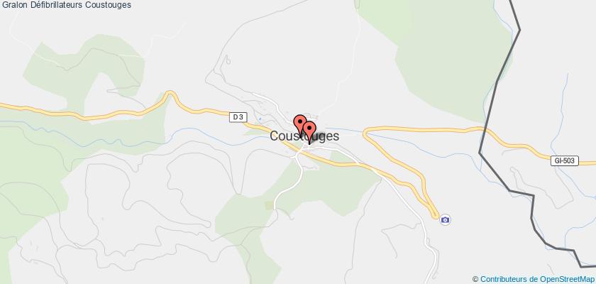 plan défibrillateurs Coustouges