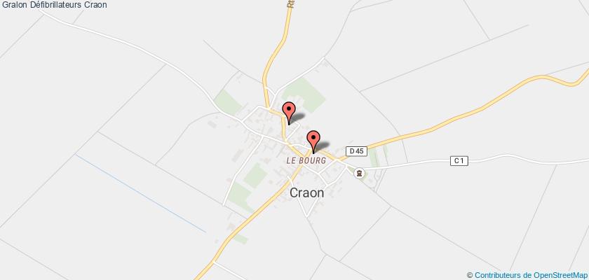 plan défibrillateurs Craon