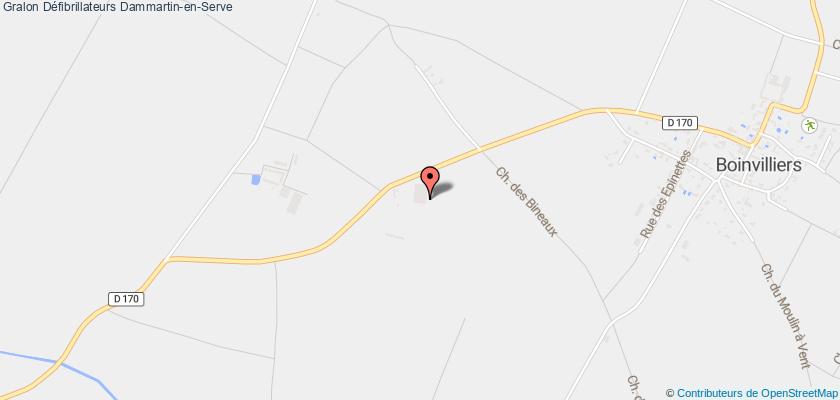 plan défibrillateurs Dammartin-en-Serve