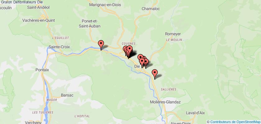 plan défibrillateurs Die