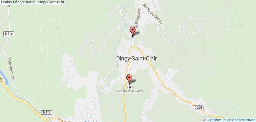 plan défibrillateurs Dingy-Saint-Clair