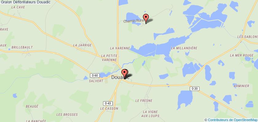 plan défibrillateurs Douadic