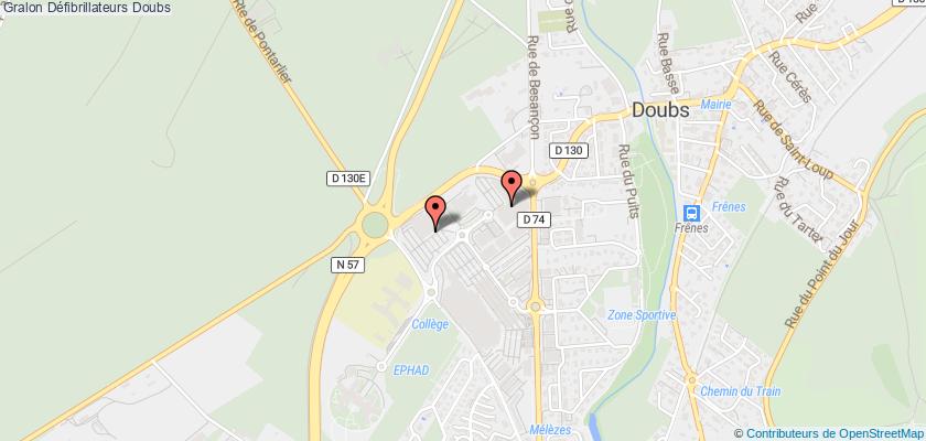 plan défibrillateurs Doubs