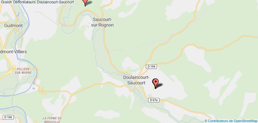 plan défibrillateurs Doulaincourt-Saucourt