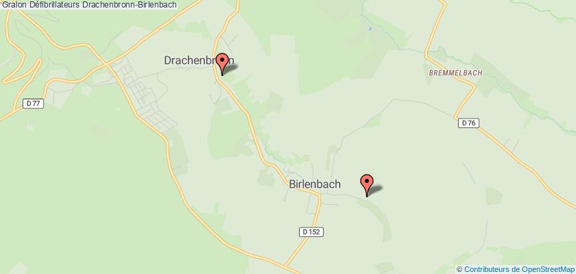 plan défibrillateurs Drachenbronn-Birlenbach