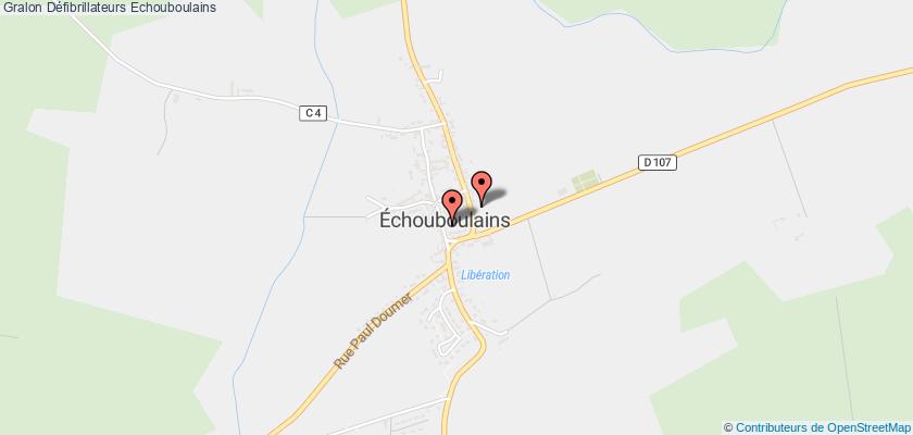 plan défibrillateurs Echouboulains