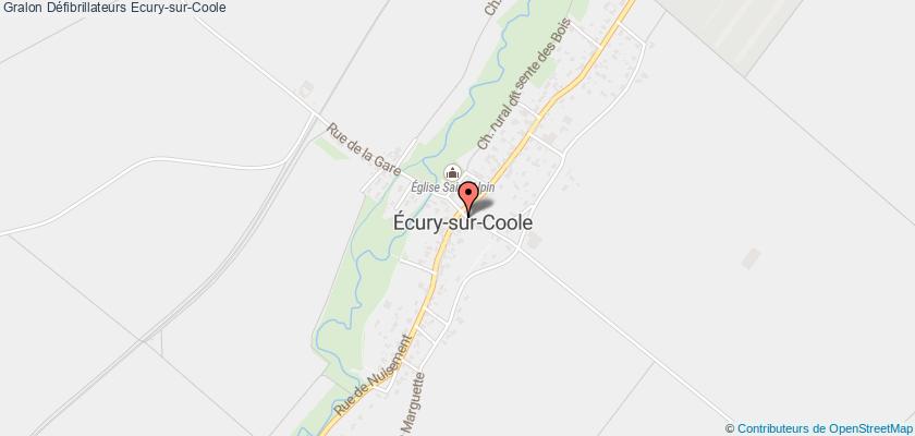 plan défibrillateurs Ecury-sur-Coole
