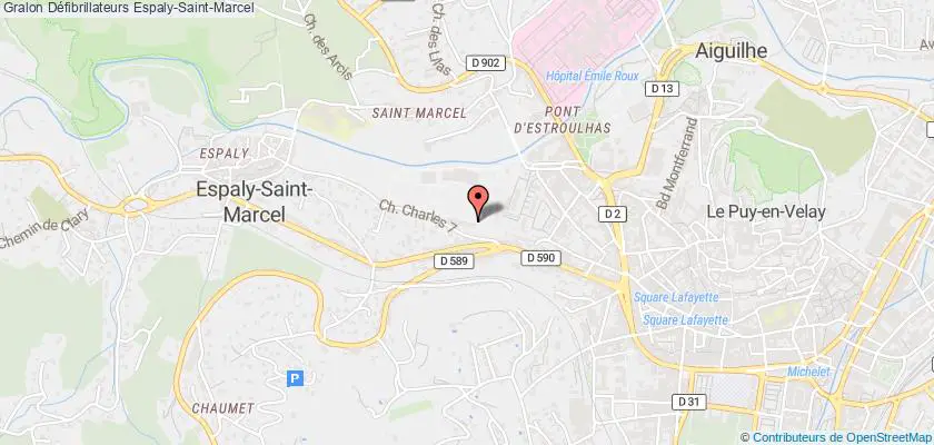 plan défibrillateurs Espaly-Saint-Marcel