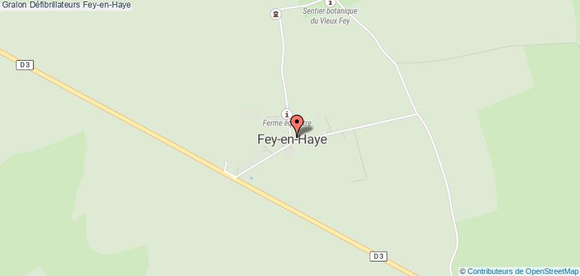 plan défibrillateurs Fey-en-Haye