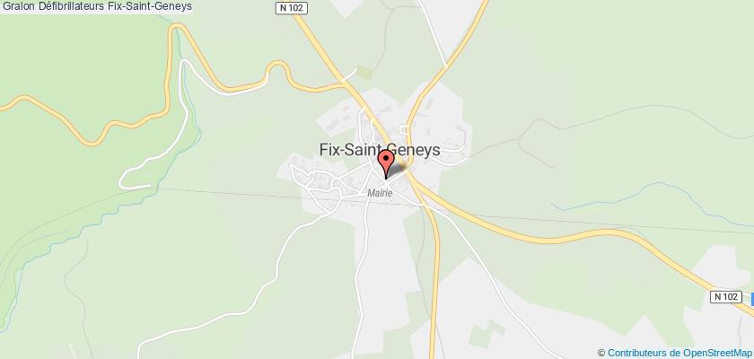 plan défibrillateurs Fix-Saint-Geneys