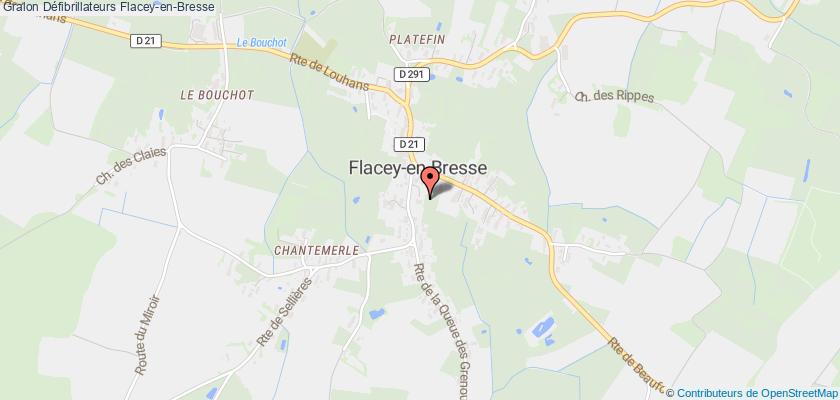 plan défibrillateurs Flacey-en-Bresse