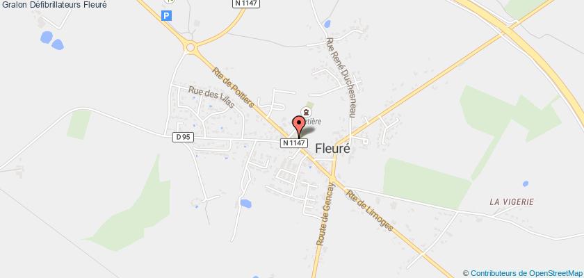 plan défibrillateurs Fleuré