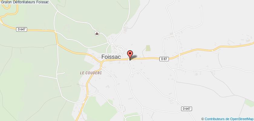plan défibrillateurs Foissac