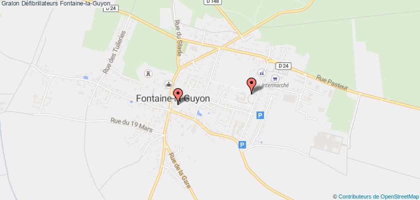 plan défibrillateurs Fontaine-la-Guyon