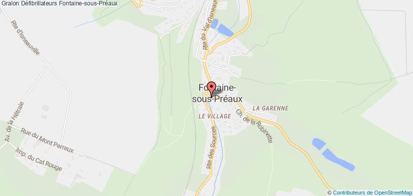 plan défibrillateurs Fontaine-sous-Préaux