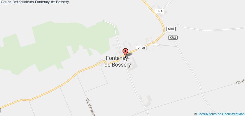 plan défibrillateurs Fontenay-de-Bossery