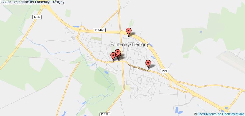 plan défibrillateurs Fontenay-Trésigny
