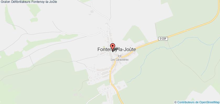 plan défibrillateurs Fontenoy-la-Joûte