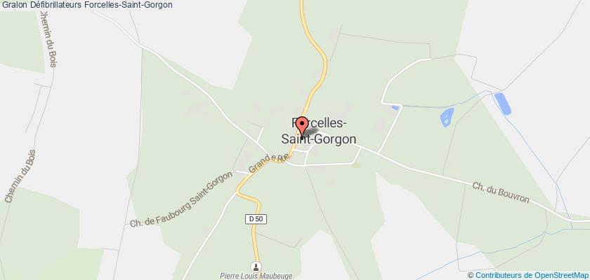 plan défibrillateurs Forcelles-Saint-Gorgon