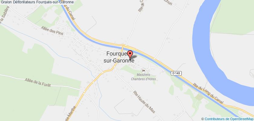 plan défibrillateurs Fourques-sur-Garonne