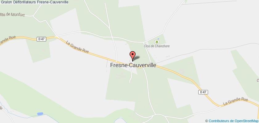 plan défibrillateurs Fresne-Cauverville