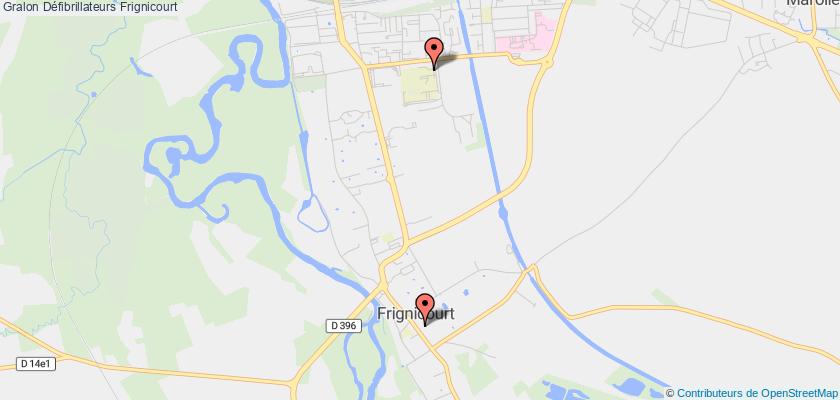 plan défibrillateurs Frignicourt