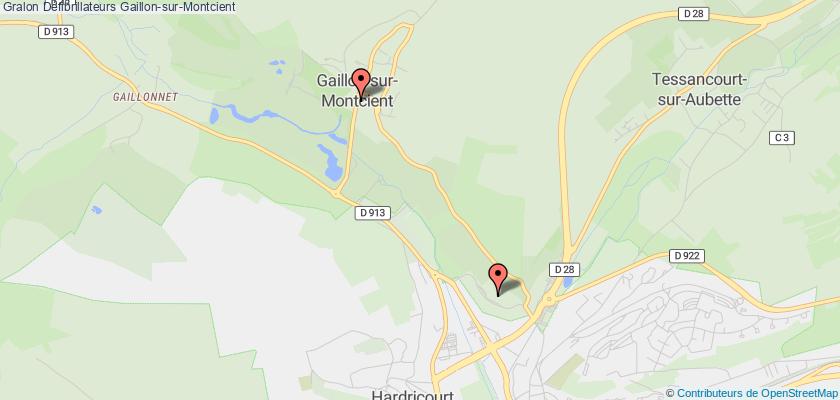 plan défibrillateurs Gaillon-sur-Montcient