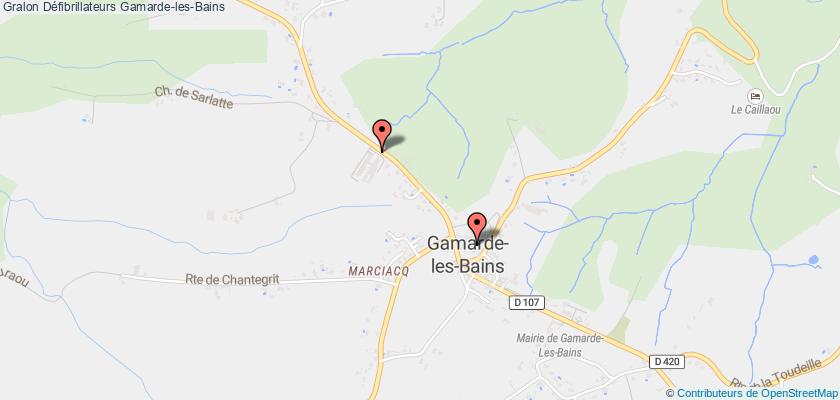 plan défibrillateurs Gamarde-les-Bains