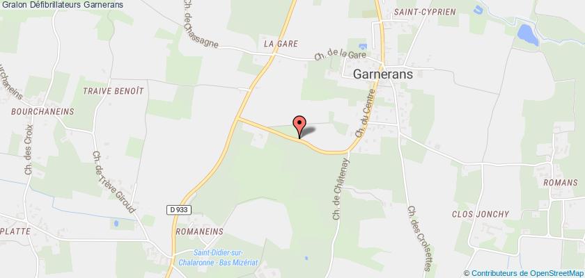 plan défibrillateurs Garnerans