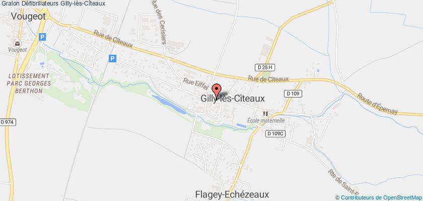 plan défibrillateurs Gilly-lès-Cîteaux