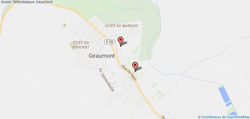 plan défibrillateurs Giraumont