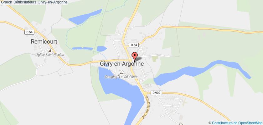 plan défibrillateurs Givry-en-Argonne