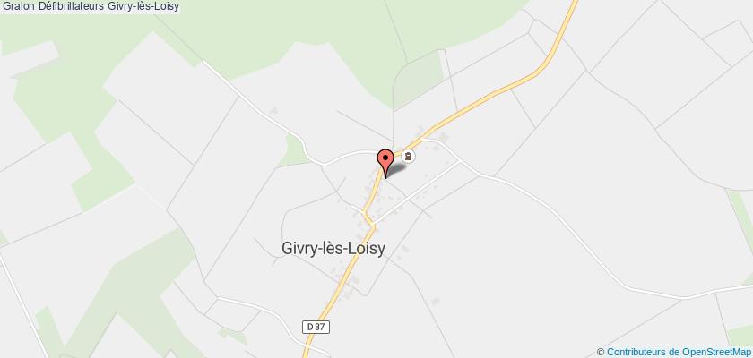 plan défibrillateurs Givry-lès-Loisy