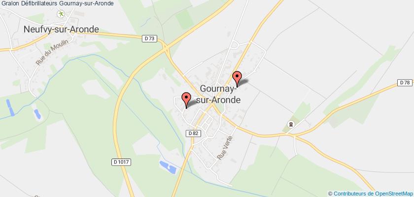 plan défibrillateurs Gournay-sur-Aronde