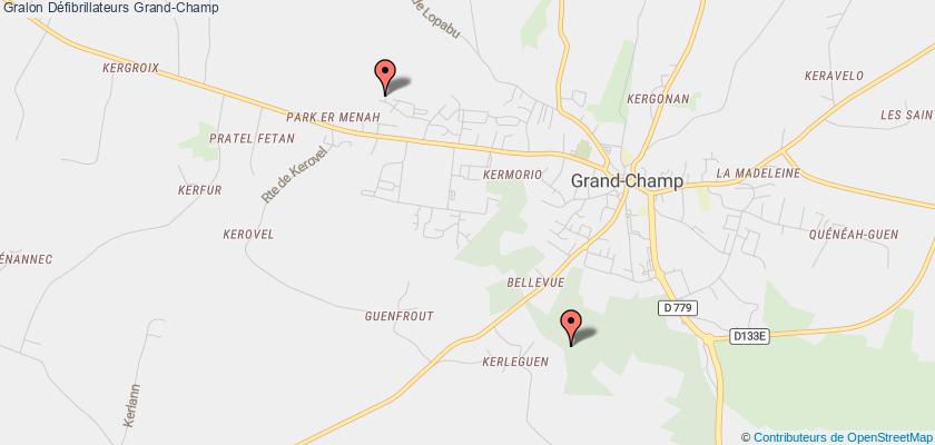 plan défibrillateurs Grand-Champ