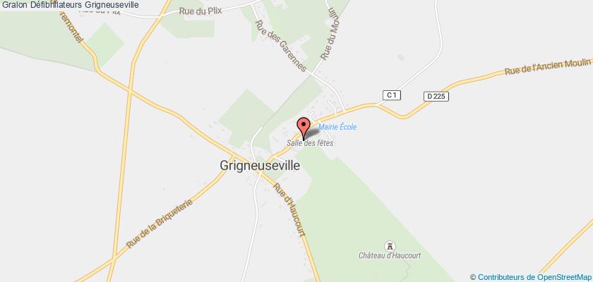 plan défibrillateurs Grigneuseville