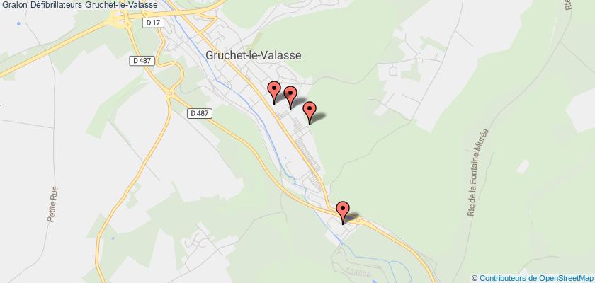 plan défibrillateurs Gruchet-le-Valasse