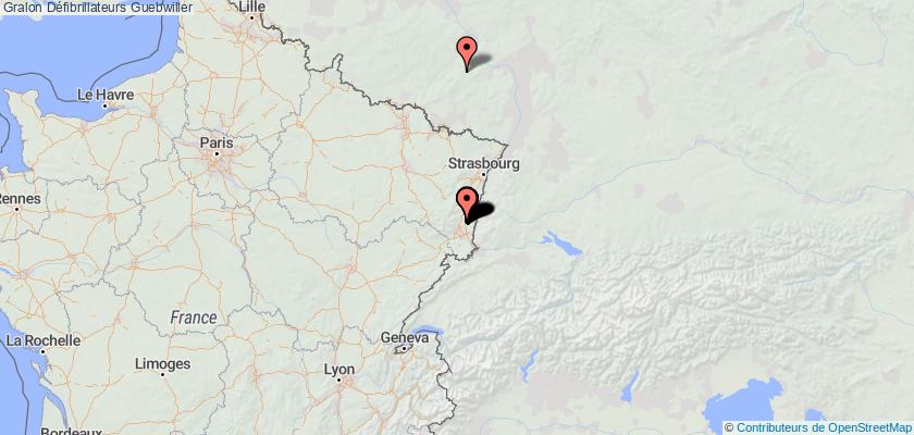 plan défibrillateurs Guebwiller