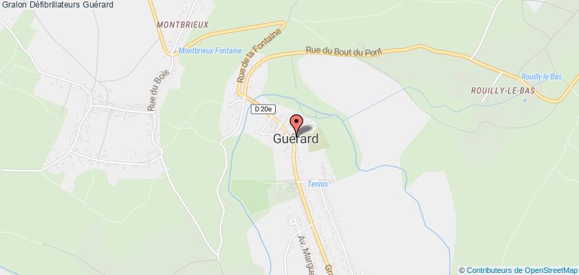 plan défibrillateurs Guérard