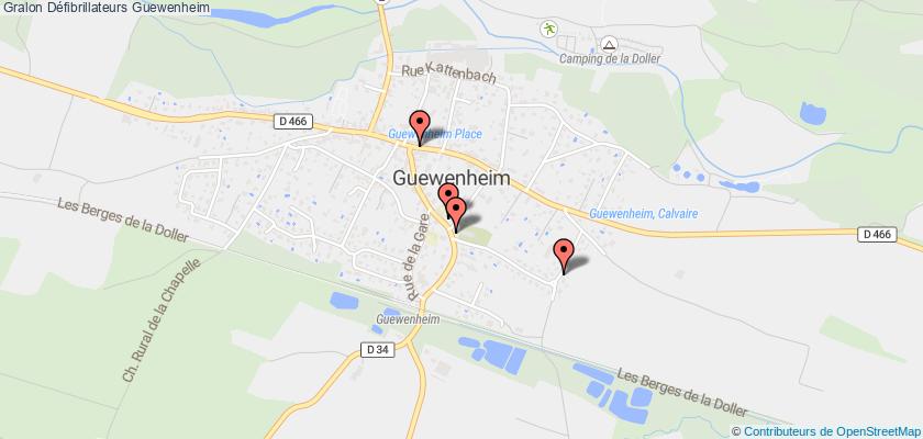 plan défibrillateurs Guewenheim