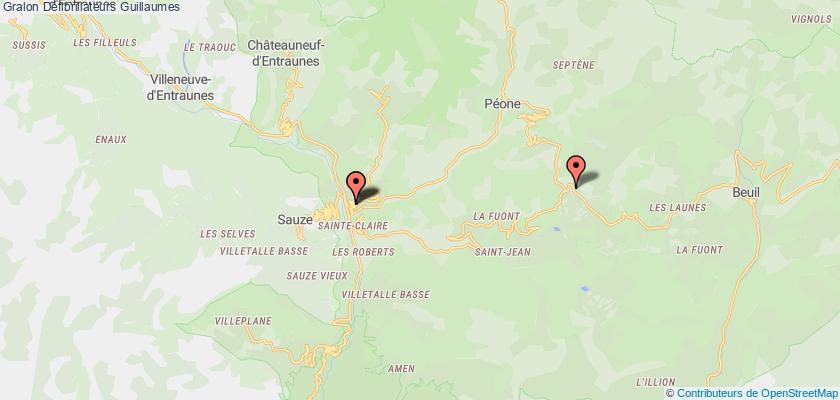 plan défibrillateurs Guillaumes