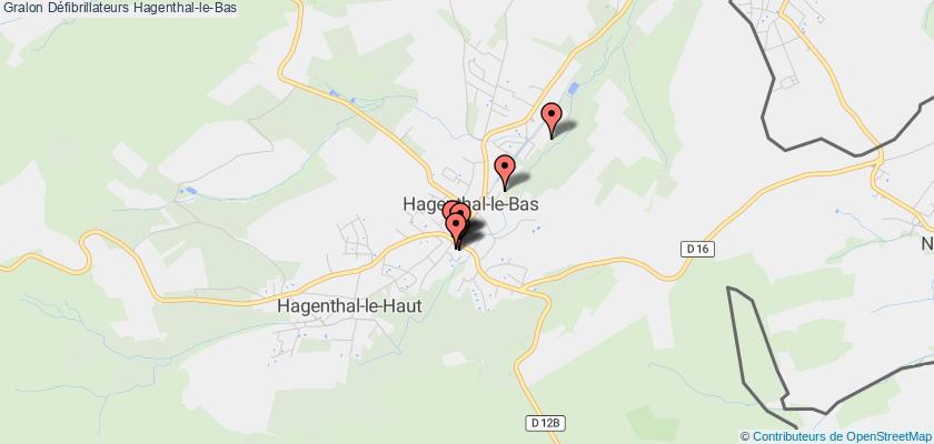 plan défibrillateurs Hagenthal-le-Bas