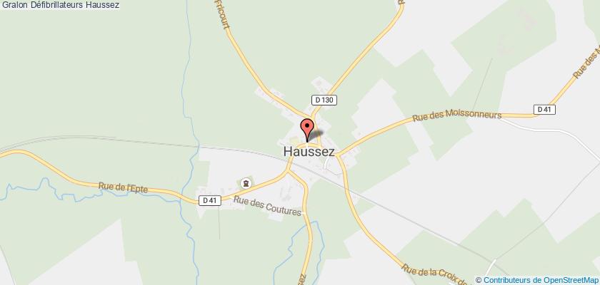 plan défibrillateurs Haussez