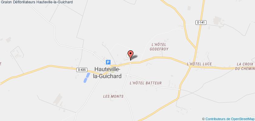 plan défibrillateurs Hauteville-la-Guichard
