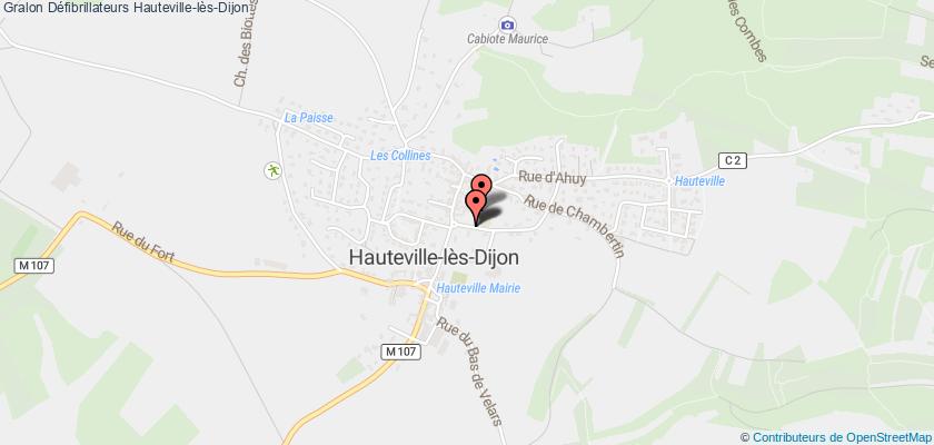 plan défibrillateurs Hauteville-lès-Dijon