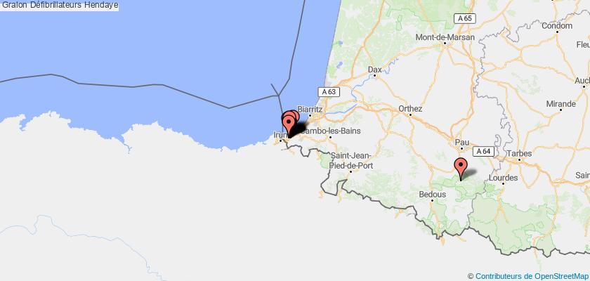 plan défibrillateurs Hendaye